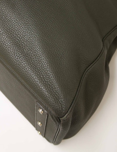 HERMES HAC Haut à courroies  green Togo leather