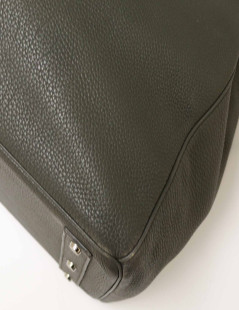 HERMES HAC Haut à courroies  green Togo leather