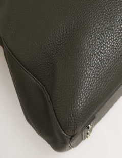 HERMES HAC Haut à courroies  green Togo leather