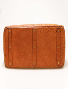 Hermes HAC 50 cognac ostrich leather