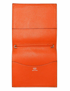 HERMES vintage directory cover in potiron leather