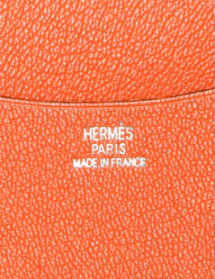 HERMES vintage directory cover in potiron leather