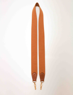 HERMES gold shoulder strap