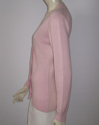 Gilet FRANCK NAMANI cachemire rose T36Fr