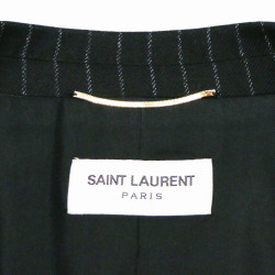 Veste sans manche SAINT LAURENT noir rayée blanc