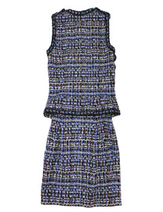 Ensemble tweed CHANEL bleu 