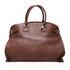 Sac weekend HERMES taurillon clémence marron