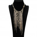 Plastron CHANEL chainettes perles