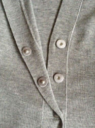 Gilet long BRUNELLO CUCINELLI gris en cachemire