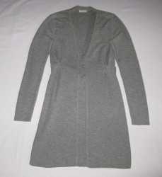 Gilet long BRUNELLO CUCINELLI gris en cachemire