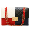 Sac CHANEL cuir d'agneau tricolore