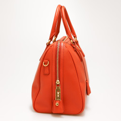 Sac Prada cuir orange