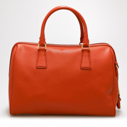 Sac Prada cuir orange