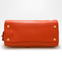 Sac Prada cuir orange