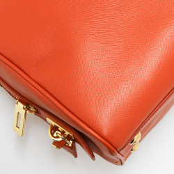 Sac Prada cuir orange