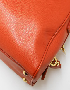 Sac Prada cuir orange