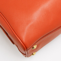 Sac Prada cuir orange