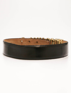 Ceinture MOSCHINO cuir noir