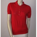 LOUIS VUITTON red cashmere Polo