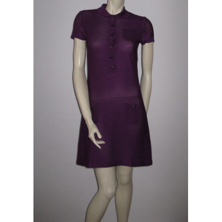 Robe polo CHRISTIAN DIOR T38 violette