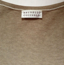 Pull en V brunello cucinelli t L beige