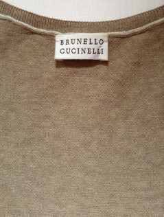 Pull en V brunello cucinelli t L beige