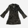 Manteau T 38 CHANEL noir fils d'argent