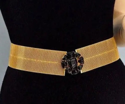 Ceinture Couture CHANEL pâte de verre 