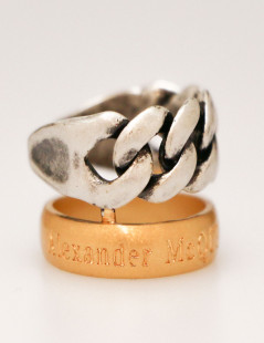 Bague ALEXDER MCQUEEN bicolore