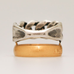 Bague ALEXDER MCQUEEN bicolore