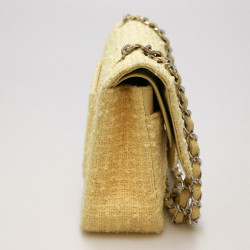 Sac CHANEL tweed jaune