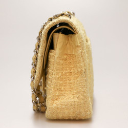 Sac CHANEL tweed jaune