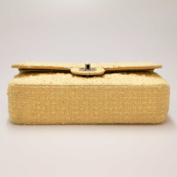 Sac CHANEL tweed jaune