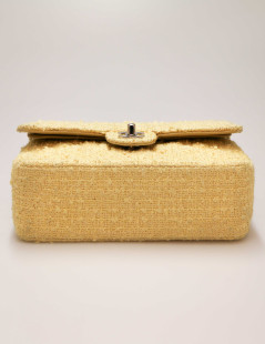 CHANEL Timeless yellow tweed