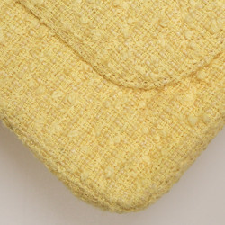 Sac CHANEL tweed jaune