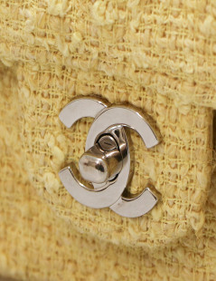 CHANEL Timeless yellow tweed