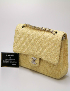 CHANEL Timeless yellow tweed