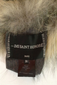 veste "245 SAINT HONORE" fourrure réversible