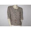 Veste CHANEL en tweed multicolore T42Fr 