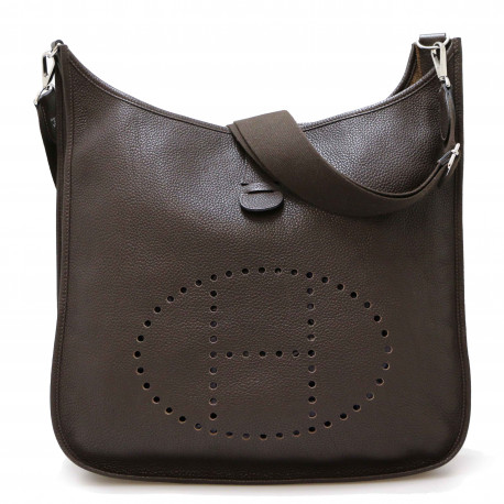 Sac Evelyne HERMES TGM togo chocolat