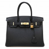 Birkin 30 HERMES togo noir doré