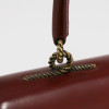 Sac HERMES Cordelière cuir box rouge H