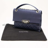 Sac CHANEL cuir d'agneau bleu