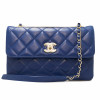 Sac CHANEL cuir bleu