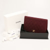 Sac CHANEL jersey bordeaux Vintage