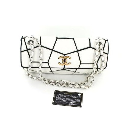 sac puzzle CHANEL collector blanc et noir 