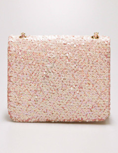 Sac à main CHANEL sequins rose