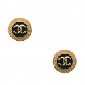 Clips vintage CC CHANEL rond