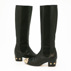 Bottes T 38 CHANEL Paris-Dallas noires