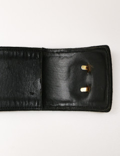 CHRISTIAN LACROIX black calfskin suede belt